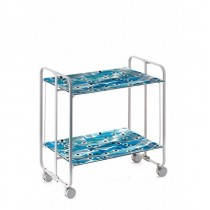 CARRITO DE TÉ PLEGABLE ARMAZÓN GRIS