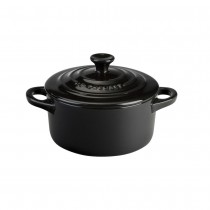 MINI COCOTTE REDONDA NEGRA LE CREUSET