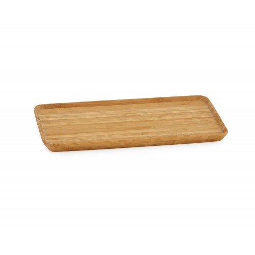 Bandeja rectangular de madera de bambú