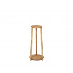 SOPORTE PLANTA RATÁN Y MADERA Ø31X73