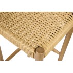  TABURETE MADERA ROBLE 35X35X75 CM