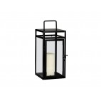 PORTAVELAS FAROL MET.NEG 15X15X35