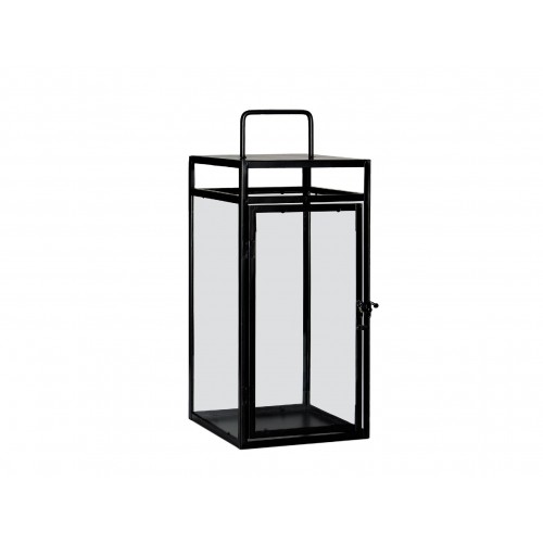  PORTAVELAS FAROL MET.NEG 20X20X46