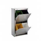 Contenedor de reciclaje con 4 compartimentos