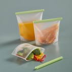 Kit de 3 bolsas reutilizables de silicona