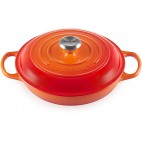 LE CREUSET CACEROLA BAJA INTERIOR BLANCO 26CM