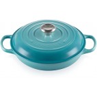 LE CREUSET CACEROLA BAJA INTERIOR BLANCO 26CM