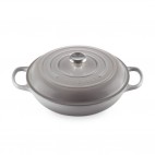 LE CREUSET CACEROLA BAJA INTERIOR BLANCO 30CM