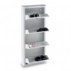 MUEBLE ZAPATERO METÁLICO KIBO, 4 COMPARTIMENTOS