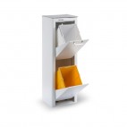 CUBO DE BASURA Y RECICLAJE LACADO, 2 CUBOS GRAN CAPACIDAD