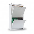 CUBO DE BASURA Y RECICLAJE LACADO, 4 CUBOS GRAN CAPACIDAD