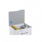CUBO DE BASURA Y RECICLAJE LACADO, 3 CUBOS GRAN CAPACIDAD