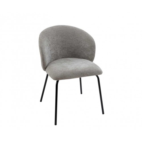 SILLA TAPIZADA LINA GRIS 59X56X79