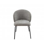 SILLA TAPIZADA LINA GRIS 59X56X79
