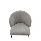 SILLA TAPIZADA LINA GRIS 59X56X79