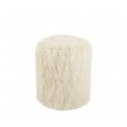 PUF MONGOLIAN MARFIL Ø36X45CM