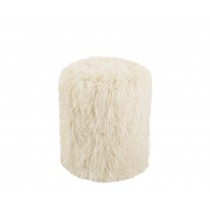 PUF MONGOLIAN MARFIL Ø36X45CM