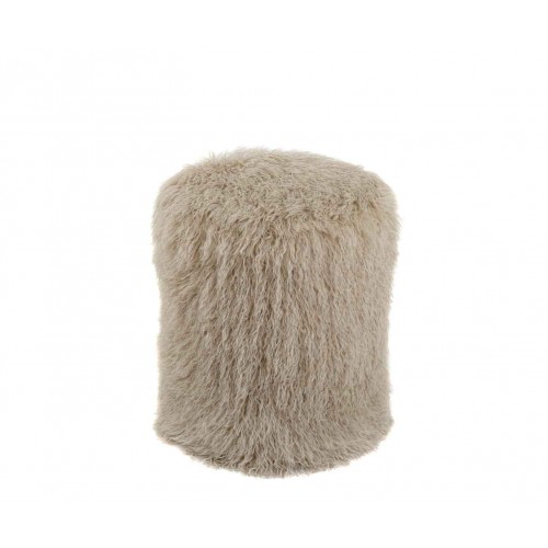 PUF MONGOLIAN BEIGE Ø36X45CM