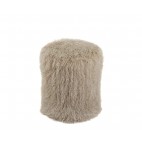 PUF MONGOLIAN BEIGE Ø36X45CM