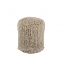 PUF MONGOLIAN BEIGE Ø36X45CM