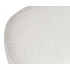 Butaca tapizada blanca