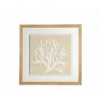  CUADRO ABSTRACTO CORAL 40X40CM