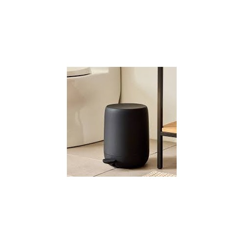 PAPELERA BAÑO NEGRA BLOMUS 5L
