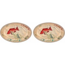 SET 2 PLATOS OVALADOS MELAMINA SEALIFE