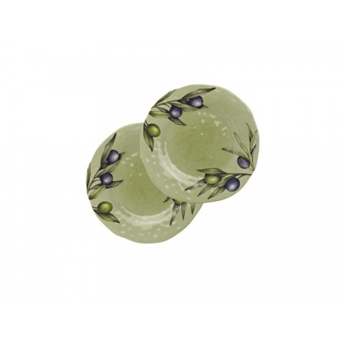  SET 2 PLATOS POSTRE OLYVIA DE MELAMINA
