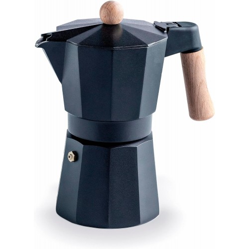 CAFETERA ITALIANA 6 TAZAS NEGRA