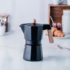 CAFETERA ITALIANA 6 TAZAS NEGRA