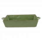 ROSE Y TULIPANI FUENTE HORNO CONCERTO VERDE OLIVA 38 X 22 X 7,5CM