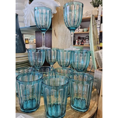 VASO TOUCH ROSE TULIPANI TURQUESA