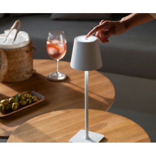 Lámpara de led inalámbrica blanca