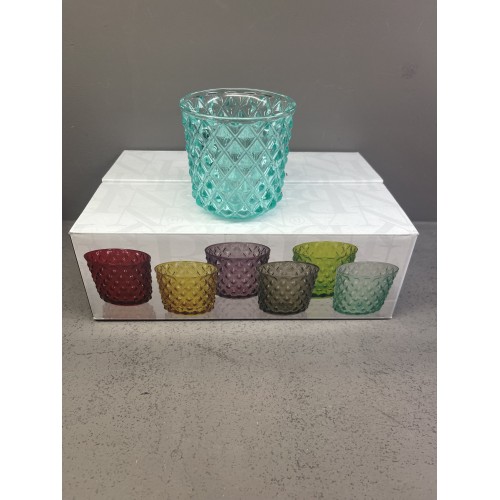 BRANDANI SET 6 VASOS COLORES DIFERENTES 53536