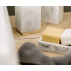 Jabonera efecto mármol rectangular