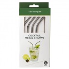 Pajitas cóctel de metal