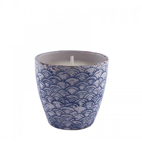 Vela Exterior citronela Azul 15.5 x 15cm