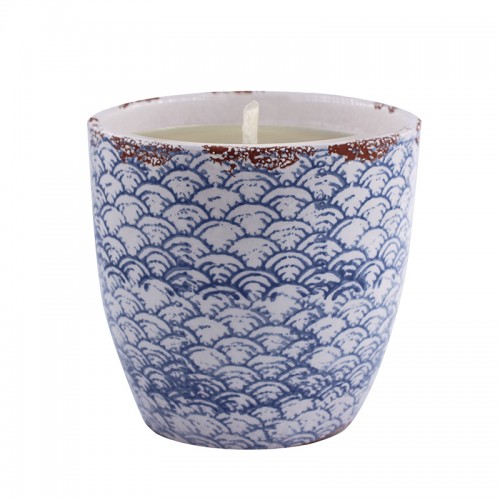 Vela Exterior citronela Azul 19 x 18cm