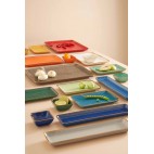 Concerto - Plato Rectangular 27 x 19 cm, Verde Acqua