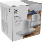 WMF Barista Juego de 2 tazas de café de 60 ml con platOs para espresso