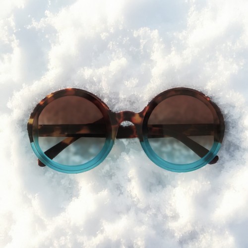 OKKIA GAFAS SOL MONICA HAVANA AZUL