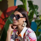 OKKIA GAFAS SOL MONICA HAVANA AZUL