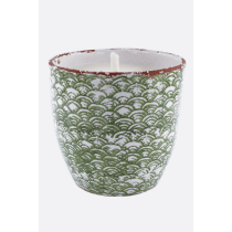 VELA DE EXTERIOR CITRONELA VERDE 19 X 18CM