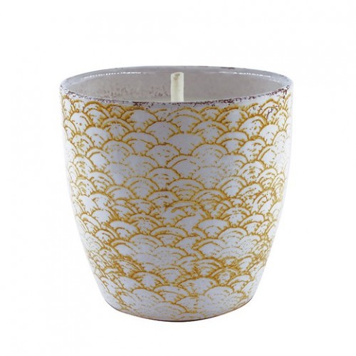 VELA DE EXTERIOR CITRONELA AMARILLA 19 X 18CM VELA DE EXTERIOR CITRONELA AMARILLA 19 X 18CM