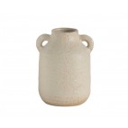 Jarrón de cerámica beige Sicily