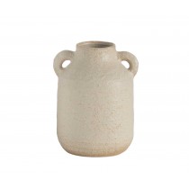 Jarrón de cerámica beige Sicily