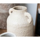 Jarrón de cerámica beige Sicily