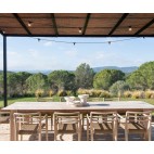 Jarrón decorativo blanco de cemento estilo moderno