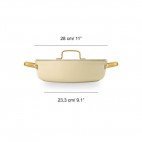 CACEROLA CER&Aacute;MICO SAMOA BEIGE 28 CM